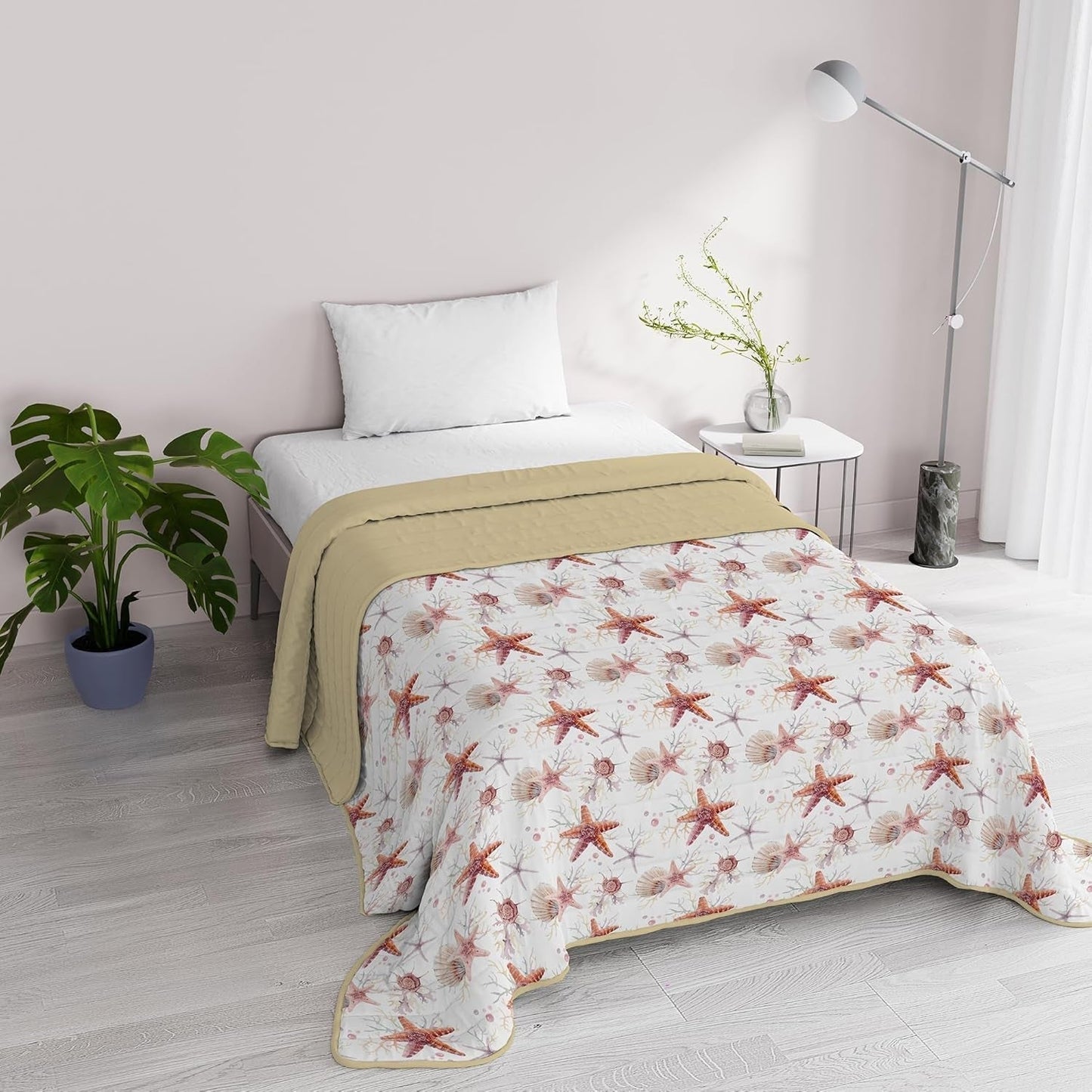 Fantasy italiensk sengetøj Microfiber Sommer 1,5 seng Murrine dyner Naty Shop Søstjerne 1 Posto E Mezzo