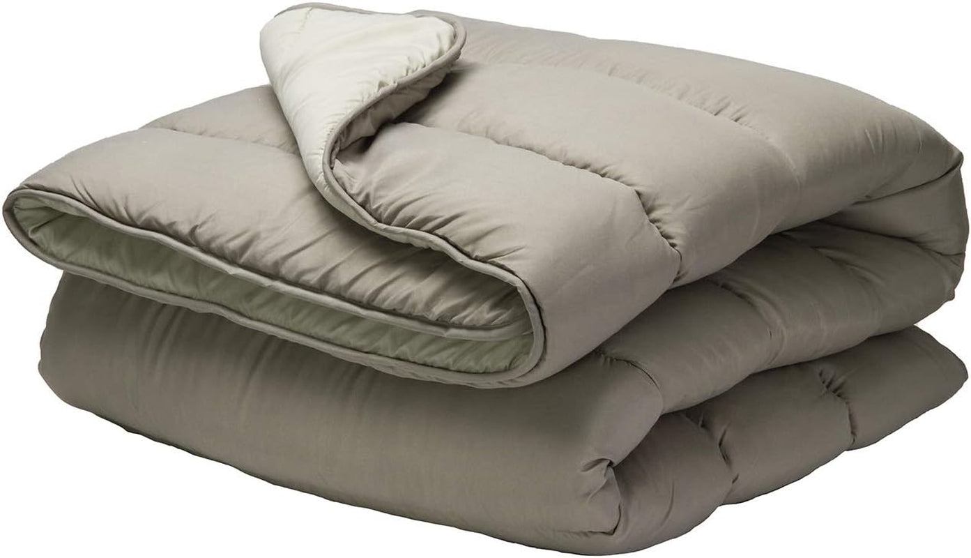 Pikolin Home - Vendbar quilt 300 G - Tofarvet nordisk fyld - Til seng 90 - behagelig, varm, åndbar, grøn, 150 X 220 cm Dyner og dyner Naty Shop Mole Pillow 90 - 150X220Cm