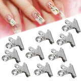 10 stk Negleclips Metal Clip Negle Extension Clip Neglekunstværktøj Glasfiberfikser Neglekunsttilbehør Holdbart Praktisk Udstyr Hjem DIY Salon