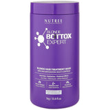 BLONDE BONDOX HÅRBEHANDLING 1 kg professionel lilla varmemaske - olivenolie - genopretter hårets elasticitet og fleksibilitet, blødgør, fugter og tilføjer glans Naty Shop Hair Mask Standard titel