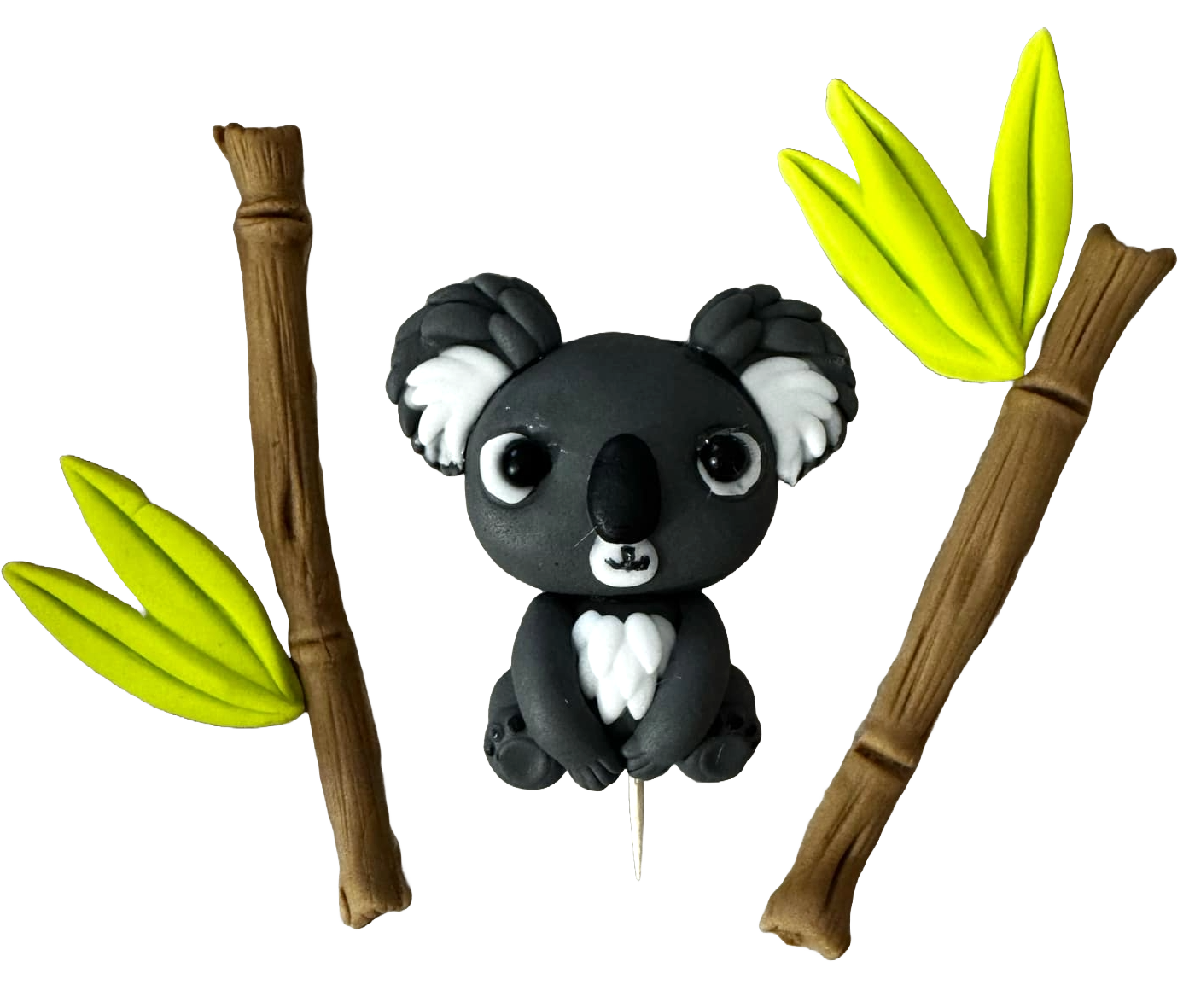Sæt med 5 spiselige sukkerpasta dekorationer, Koala Chick Sugar Paste Decorations Nati Shop