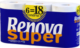 Toiletpapir RENOVA SUPER COMPACT 6 ruller