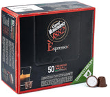Caffè Vergnano 1882 - Èspresso Kompostierbare Kaffeekapseln, kompatibel med Nespresso, Cremoso (cremet) - Packung Enthälts 50 Kapseln