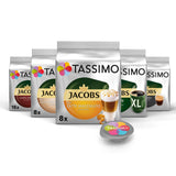 Tassimo Kapseln Probierbox, Vielfaltspakke, 64 Pads, 5 Sorten