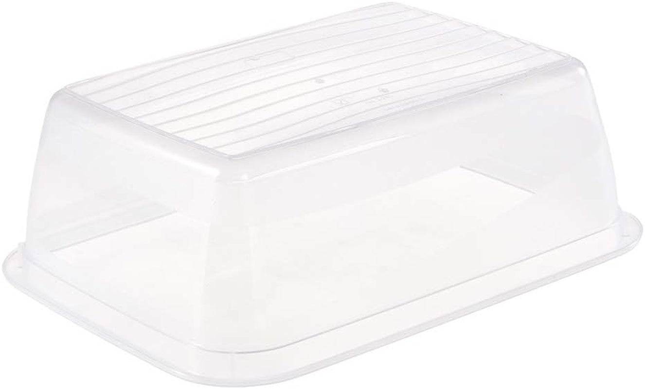 Kekeeper sæt med 3 madopbevaringsglas, 3 x 1,25 l, 20,5 x 15,5 x 6,5 cm, Fredo Fresh, gennemsigtig blå Madopbevaringsbokse Naty Shop