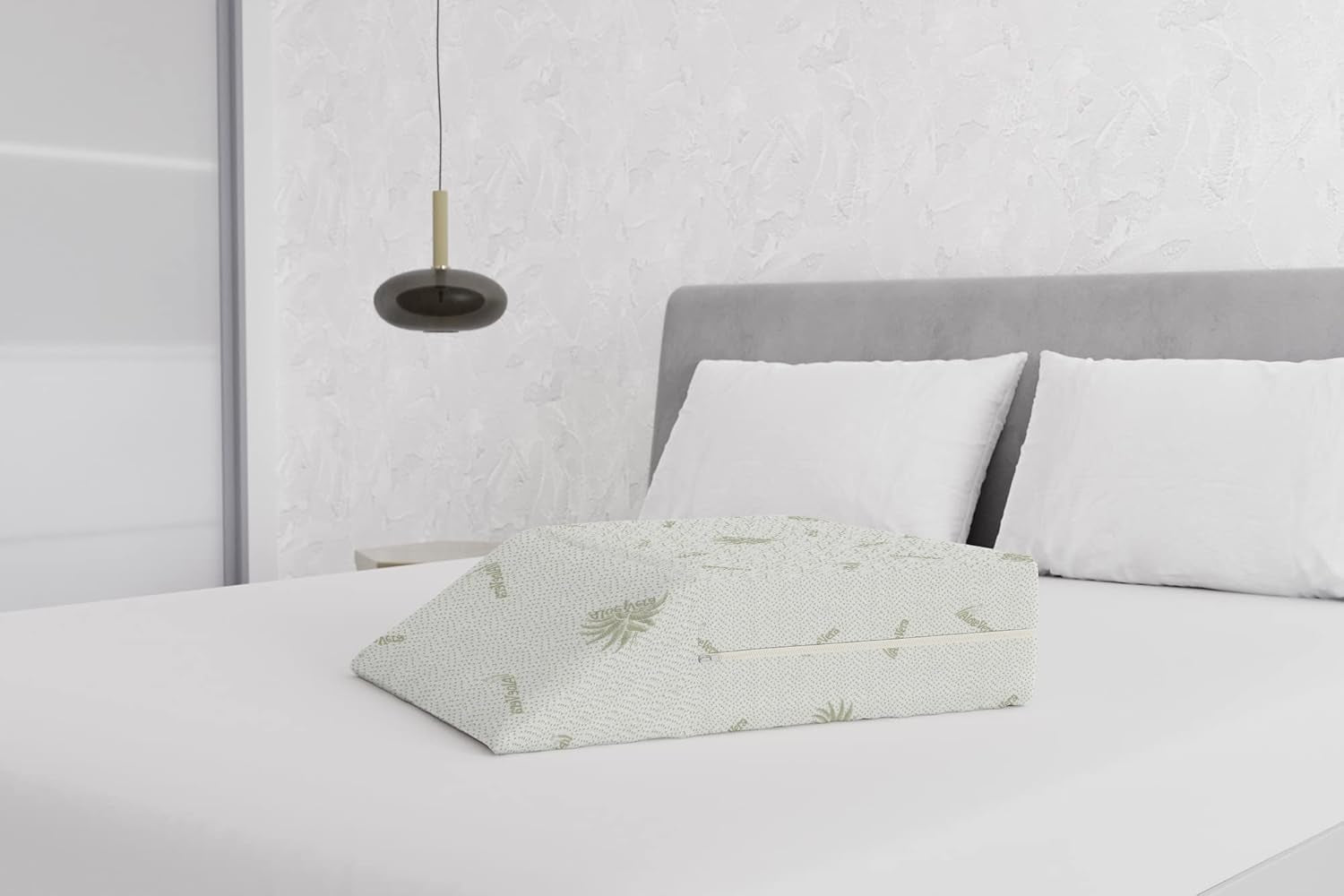Italiensk sengetøj Aftagelig fodstøttepude, Aloe, 61X50X17 cm Naty Shop Standardpuder