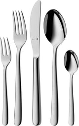 WMF Kult plus 6-personers bestiksæt i rustfrit stål 30-stykke bestiksæt Hult håndtag Kniv Cromargan Protect Poleret Ridsefast Opvaskemaskine Sikker Naty Shop