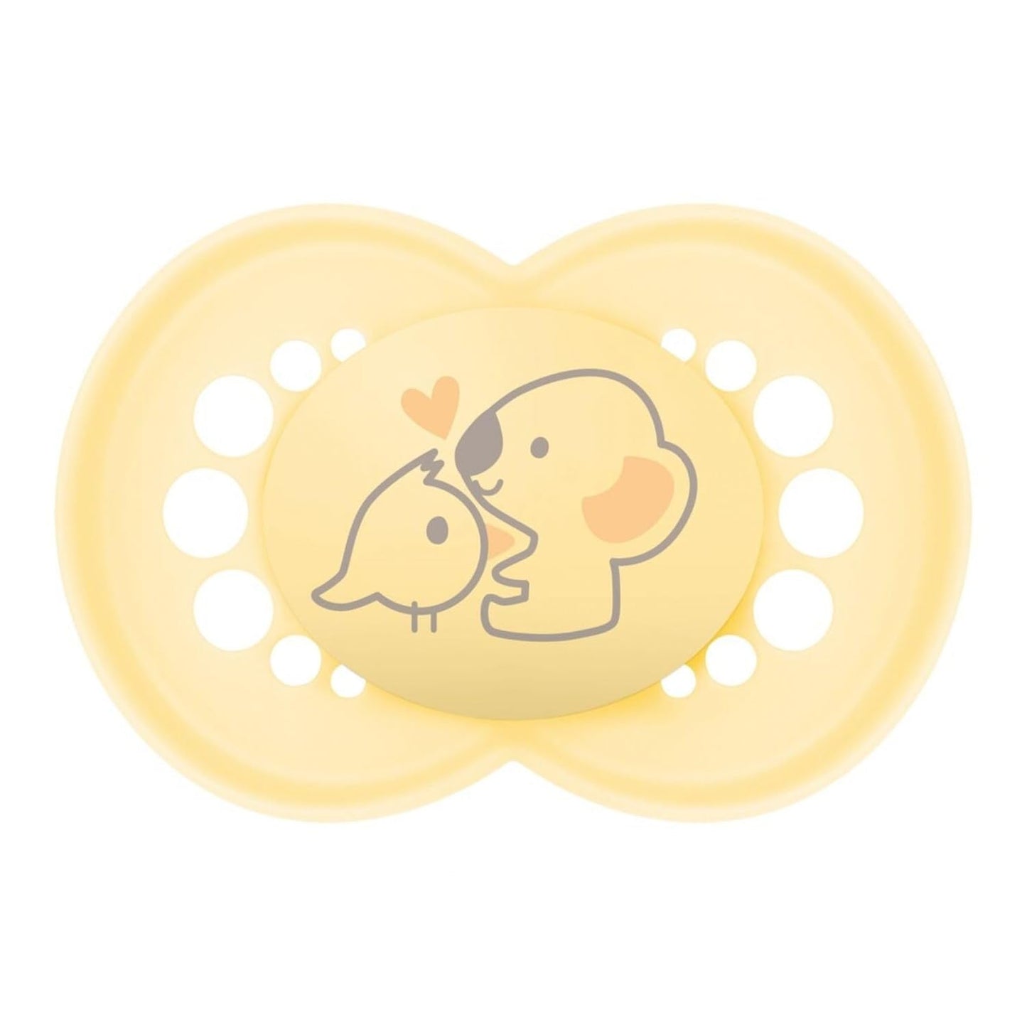 MOR | Original beige sut 18+ måneder (pakke med 3) tilfældigt farvevalg - Ultra-blød silikone symmetrisk sut - Anatomisk formet baby sut for optimal mundudvikling