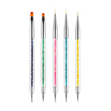 Nagel Art Fineliner Pinsel[5 Stück],Nagel Art Liner Pinsel,Professionel Detail Pinselet,Nagellack Pinsel,Für Nail Art Design Malersalon,Nageldesign Nagel Fußpflege