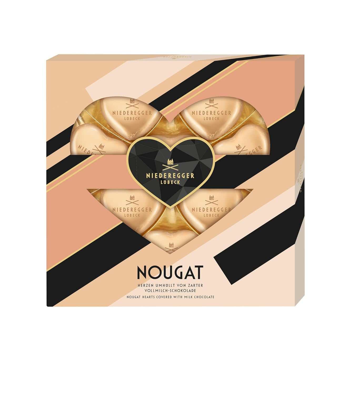 Niederegger nougathjerter, 125 g