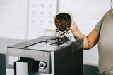 Melitta CI Touch - Fuldautomatisk espressomaskine med mælkesystem, espressomaskine med integreret kaffekværn og mælkeskummer, f.eks. til espresso eller cappuccino, sølv