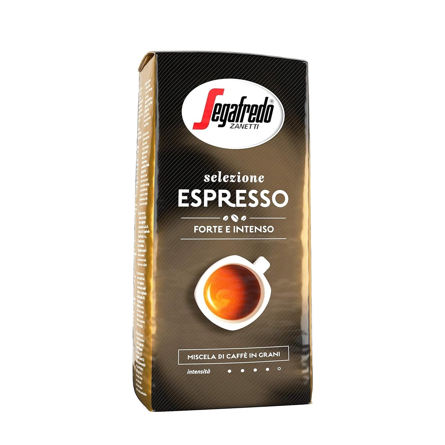 Segafredo Zanetti Selezione Espresso - Hel bønne (1 kg pakke) - Velegnet til alle italienske kaffespecialiteter - Mellem til mørk ristet, stærk og intens smag