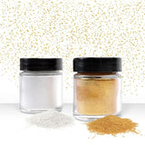 Günthart glitter, pudder, guld og sølv, sæt 2 x 7 gram Naty Shop