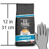 Der-Franz Melange kaffe, styrke 3/5, 100 % Arabica, hele kaffebønner, 4 x 1000 g