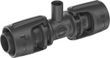 Gardena Micro-Drip-System T-stykke til sprøjtedyser: Forbindelse mellem 13 mm rør og en sprøjtedyse, automatisk plantevanding, hurtig og nem tilslutningsteknologi, genanvendelig (13206-20)
