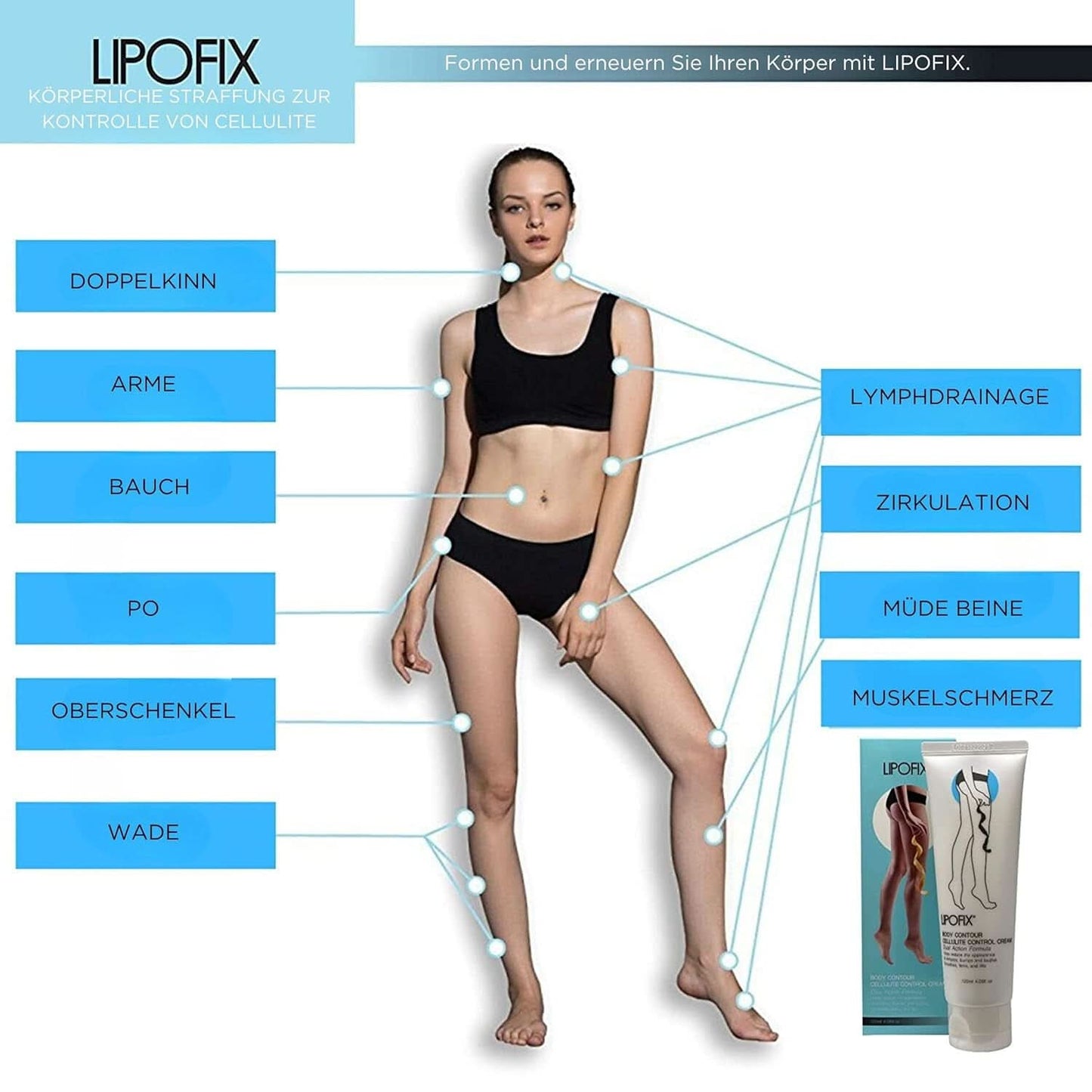 Anti-cellulite creme til fasthed og konturering af hele kroppen Kosmetik og skønhed Naty Shop