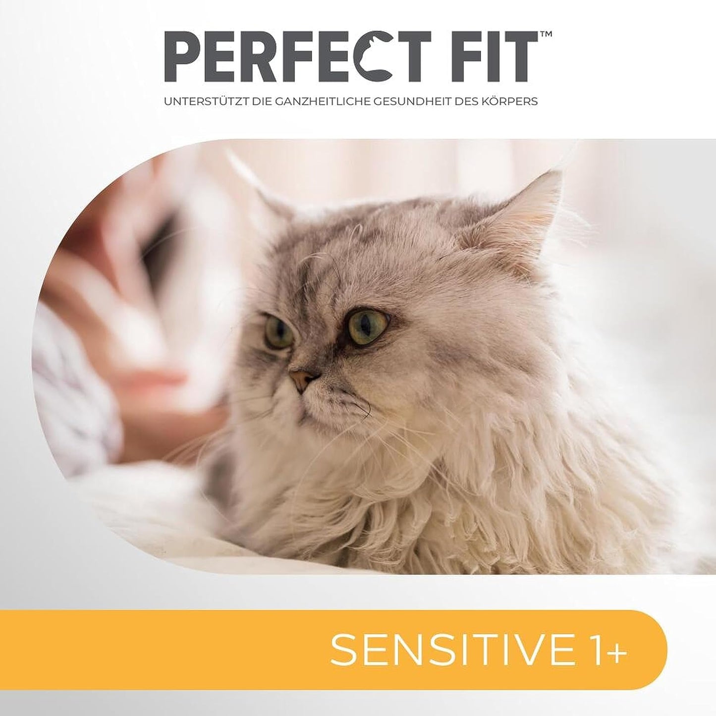 Vådfoder til katte Perfect Fit Sensitive 1+ med kylling i sauce, 12 poser, 12 x 85g - Premium vådfoder til følsomme katte fra 1 år, uden hvede og soja, for at støtte fordøjelsen