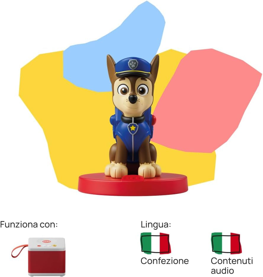 Lydfigur - PAW Patrol Puppy team: Chase - lydhistorier og eventyr, drenge og piger 2-4 år, italiensk version Baby Toys Naty Shop