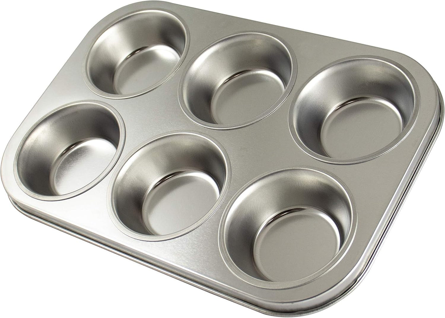 Zenker 62230 Bageplade Cupcake/Muffin 6 stk, Bånd 29 X 19,5 X 3Cm, Silver Line Forme og bageplader Naty Shop