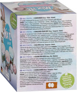 Heitmann Egg Dyes - Mix It Pastel - 3 flydende ægfarvestoffer i pink, turkis og lilla, kop, ris, stencils og handsker - Nem ægfarvning