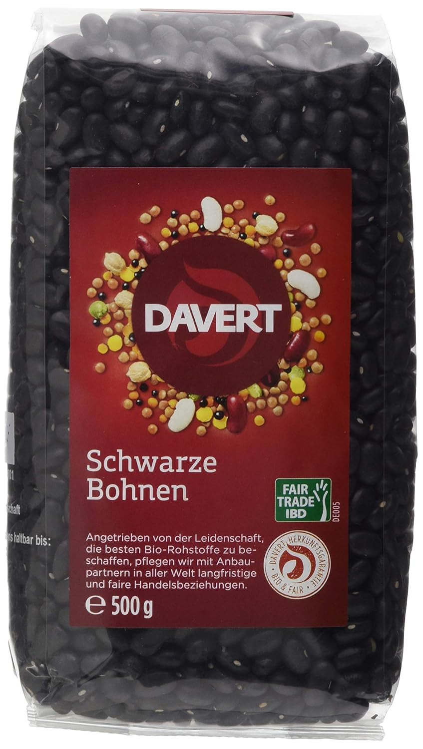Davert sorte bønner (1 x 500 g)