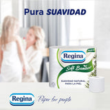 Regina blødt bambus toiletpapir, 40 ruller, 3 lag, 160 ark, naturlig blødhed til din hud, bambusfiber toiletpapir, papiremballage, Fsc-certifikat