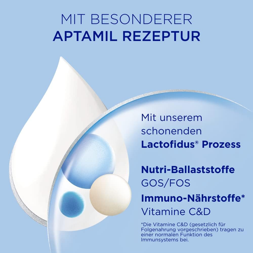 Aptamil Pronutra 2, tilskudsmælk efter 6 måneder, drikkeklar babymælk (4 x 200 ml)