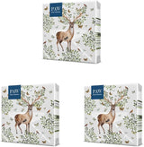 PAW - 3-lags servietter (33 X 33 Cm) I 20 stykker I Perfekt til børns fødselsdage, fester, nadver og helligdage I Farverigt festmotiv papirservietter I Dyr, glæde, fest - gevirer