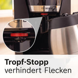 Bosch MyMoment TKA6M273 Filter Espressomaskine, 1L termokande, 8-12 kopper, Anti-drypsystem, Roterende filterholder, Afkalkningsprogram, Aftagelig vandtank, 1200 Watt, Mat Sort