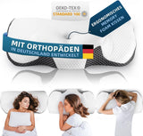 IDEA Nakkesmertepude, Ortopædisk Pude lavet af Memory Foam Pude, Ergonomisk Nakkepude Optimal Støttepude, Anti-Snorken Pude til Side, Ryg og Mave Sove Cervikal Ortopædiske Puder Naty Shop Standardtitel