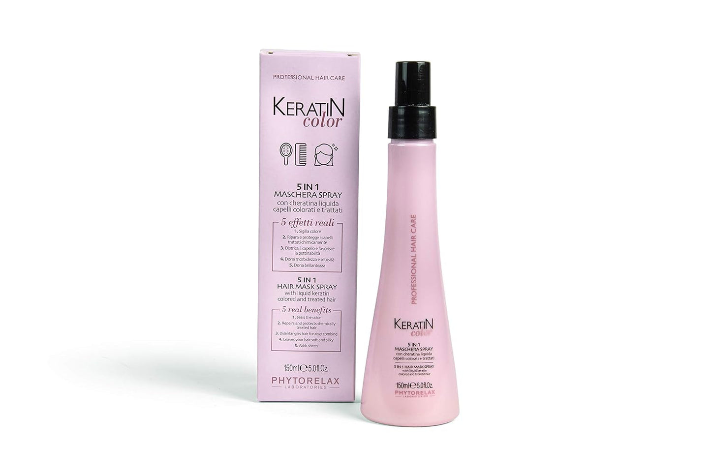 Phytorelax 5in1 Hair Mask Spray - 1 ml - Silikonefri, Parabenfri - Hydration - Tørt hår, Krøllet hår Naty Shop Hair Mask Standardtitel