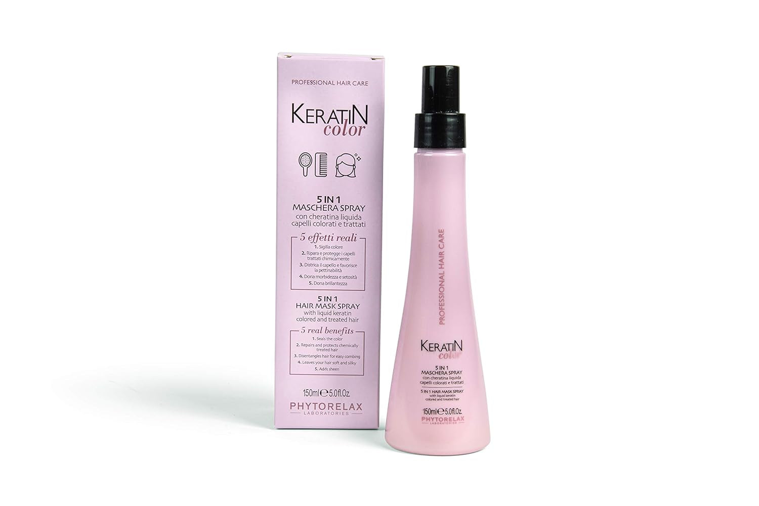 Phytorelax 5in1 Hair Mask Spray - 1 ml - Silikonefri, Parabenfri - Hydration - Tørt hår, Krøllet hår Naty Shop Hair Mask Standardtitel