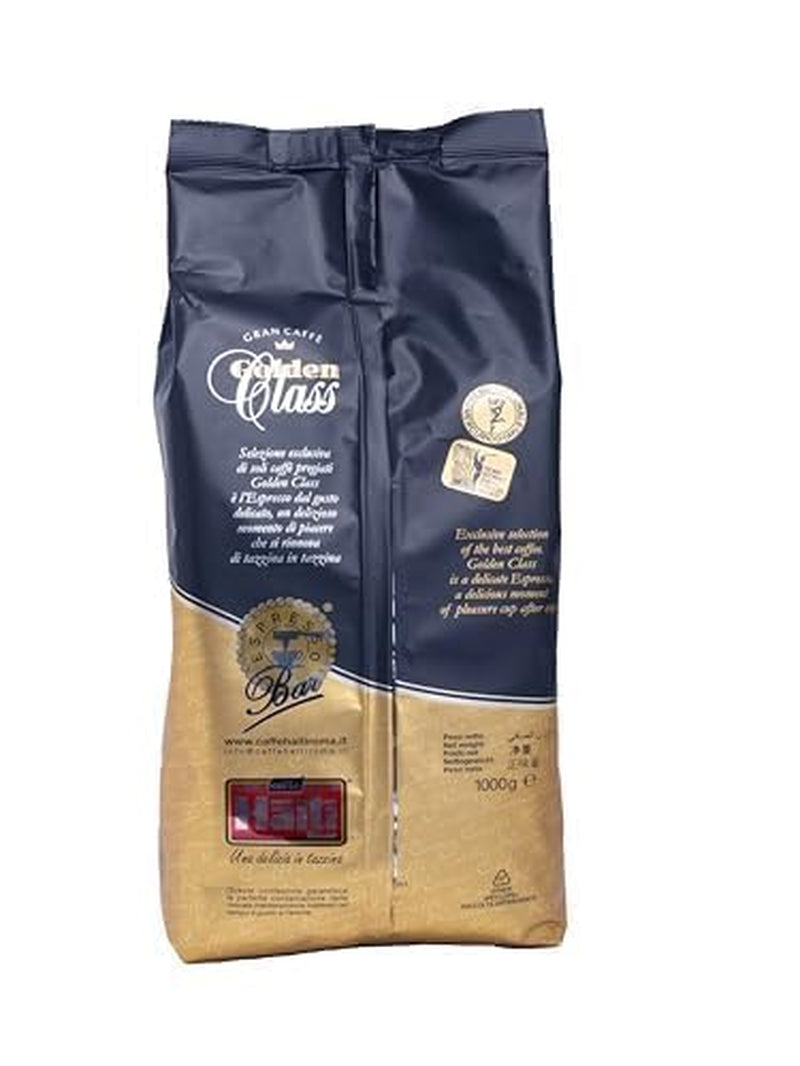 Caffè Haiti Roma Gran Caffè Golden Class kaffebønner i 1 kg pakker. Italiensk håndværkssteg og kvalitetsblanding.