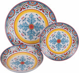 Porcelænsservice med 18 stykker, 6 forskellige sæt tallerkener, Andalusia