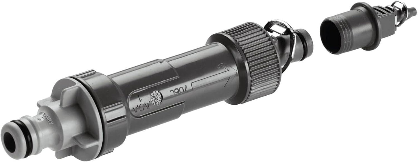 Vandingsanlæg Gardena Micro-Drip Basic Unit 2000: Basisenhed til trykreduktion, vandgennemstrømning ca. 2.000 l/t, hurtig og nem forbindelsesteknologi (1354-20)