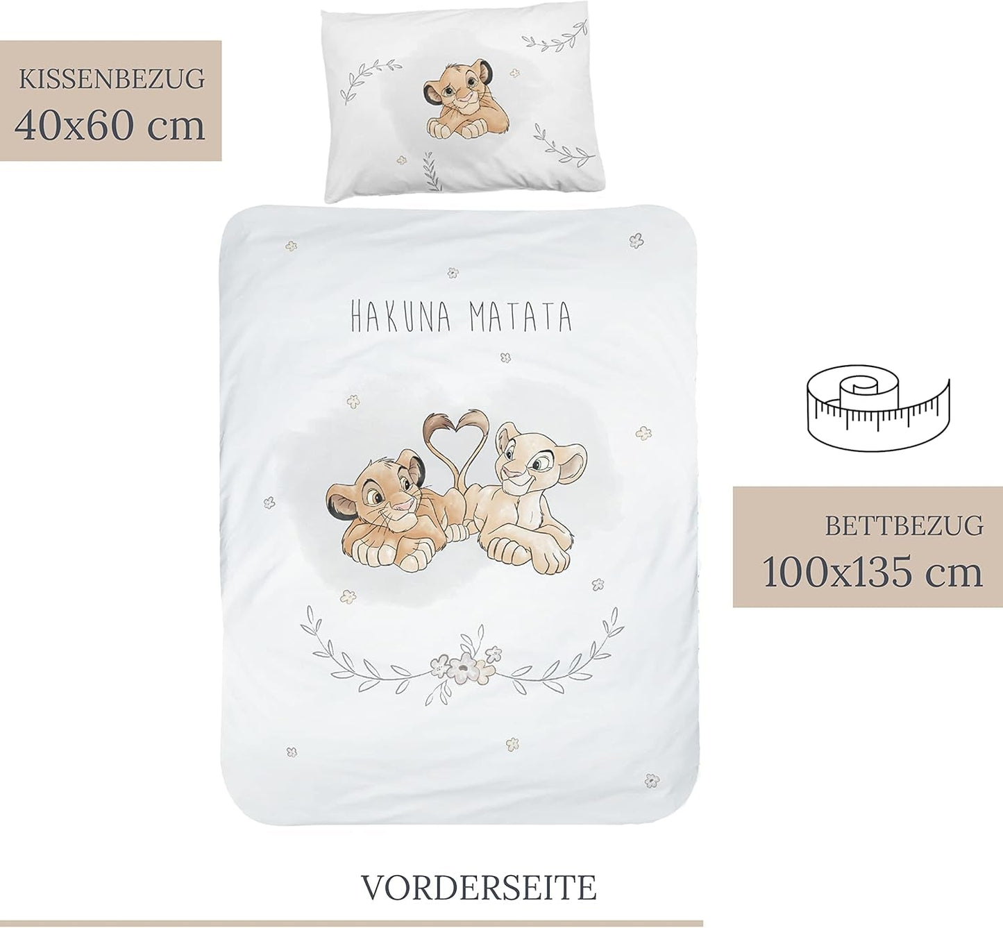 Børnesengetøj, Simba, Løvernes Konge Sengetøj - børne Naty Shop