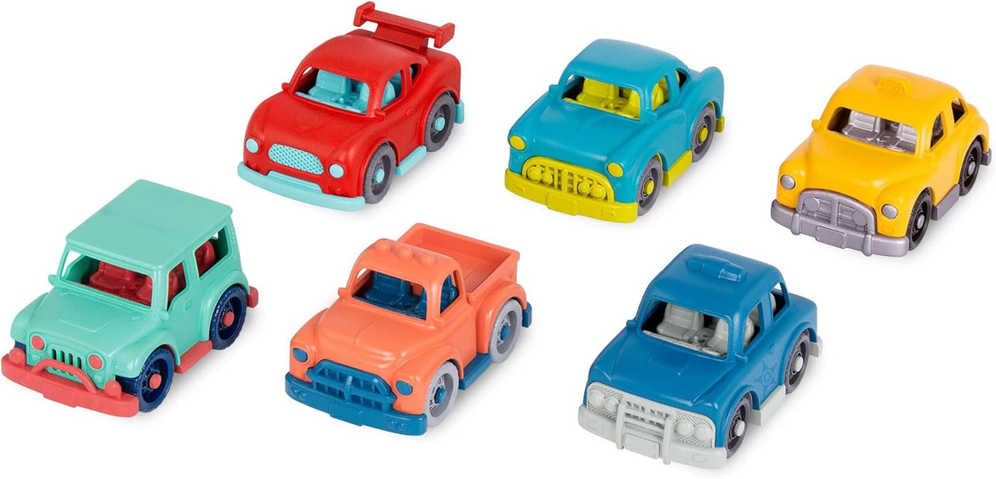 Plastic Battat, BT2525Z interaktivt ratlegetøj, også til rejser og bilture, med lys og lyde til børn fra 2 år og opefter, Rød, kompatibel med biler Babylegetøj Naty Shop minibiler