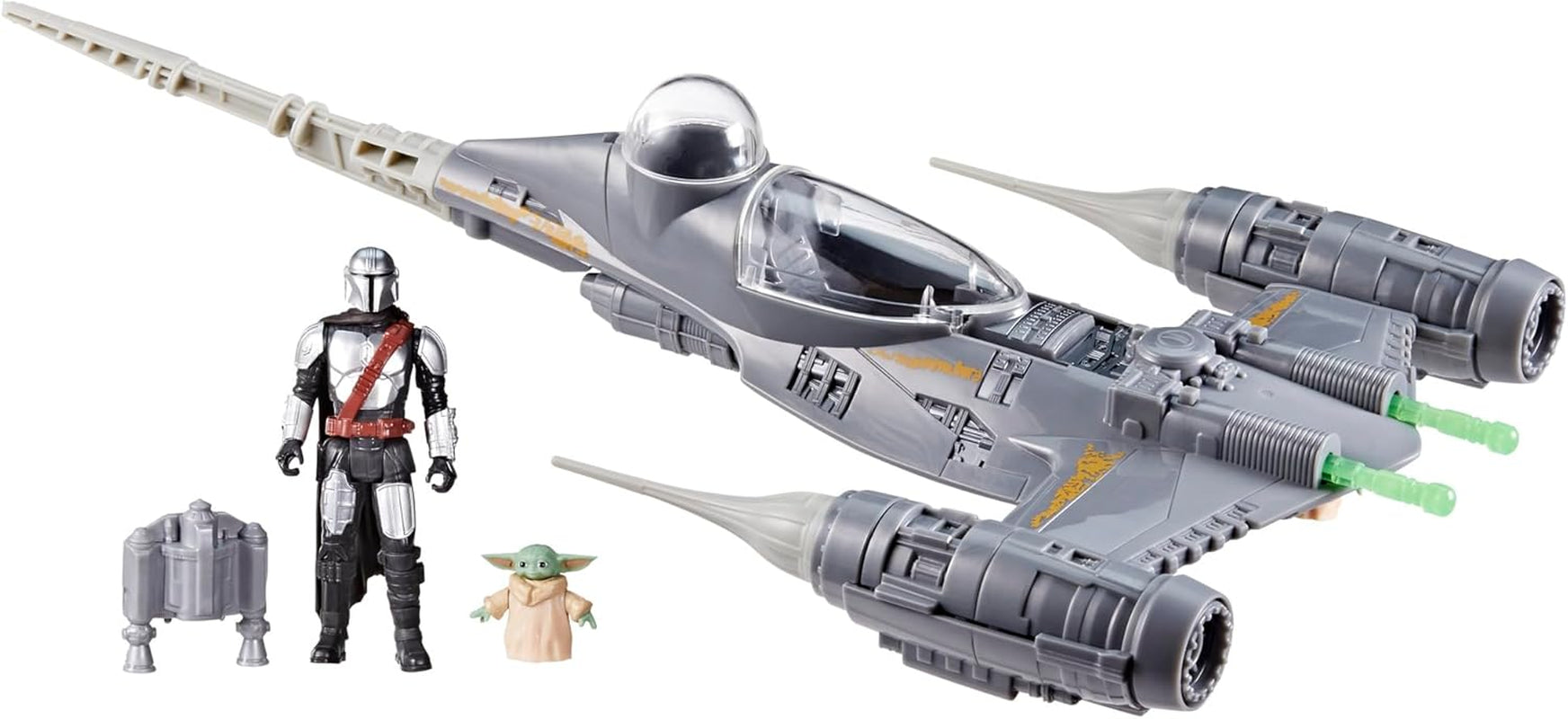 Star Wars Epic Hero Series N-1 Starfighter of the Mandalorian Store actionfigurer og spændende tilbehør til spændende manøvrer Spændende gave actionfigurer Naty Shop Standardtitel