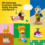 LEGO Classic Creative Animals, æske med farverige klodser, bygge klodsdyrsfigurer som hund, kat, kanin, hamster og fugl, byggelegetøj til drenge og piger fra 5 år 11034 Byggesæt Besuche den LEGO-Store