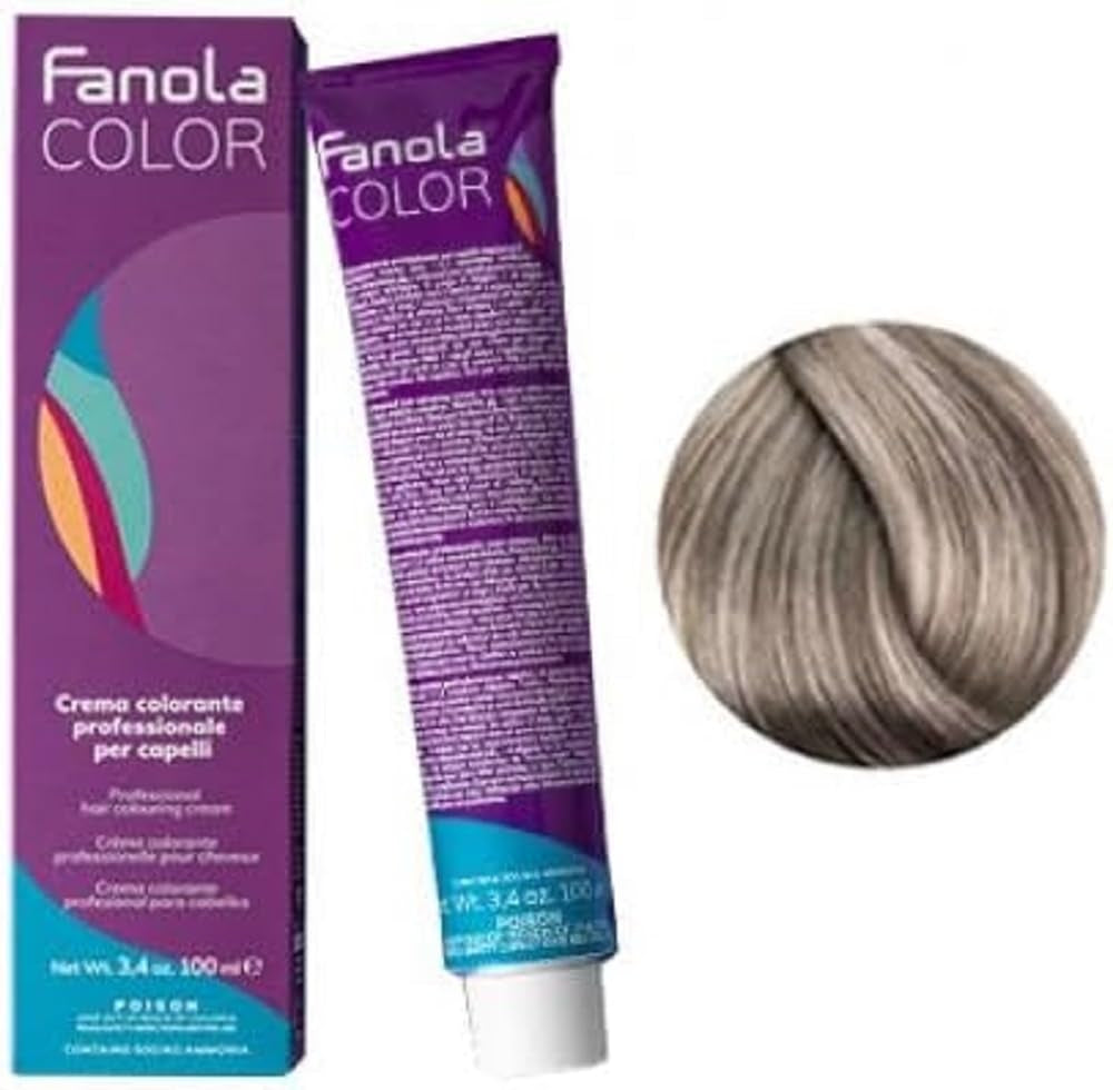 Fanola crema colore Farvecreme 7.0 Blond, 100 ml Hårfarve Naty Shop 9.11 Lys blond intensiv ask