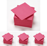- Tex Touch papirservietter - Pink farve - Fsc® certificerede servietter - Genanvendelige og biologisk nedbrydelige - Pakke med 50 lyserøde servietter størrelse 24 X 24 Cm