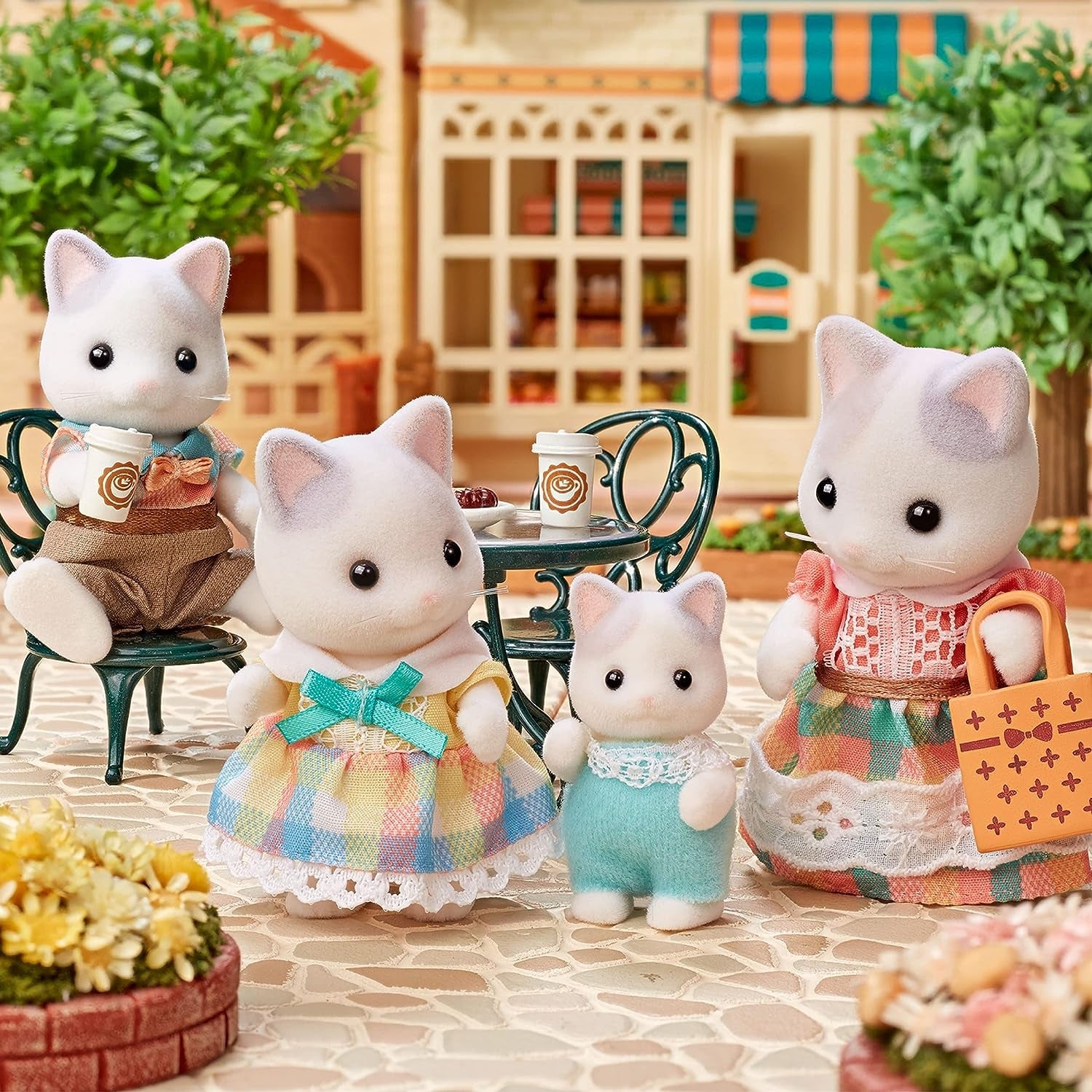 Sylvanian Families - 5738 Milk Cat Family - Dukkehusfigurer