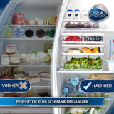 CARE + PROTECT Smart madbeholder, perfekt stabelbar, køleskabsorganisator, beskytter mad mod fugt, holder maden frisk længere, 2,15 l Madopbevaringsbokse Naty Shop