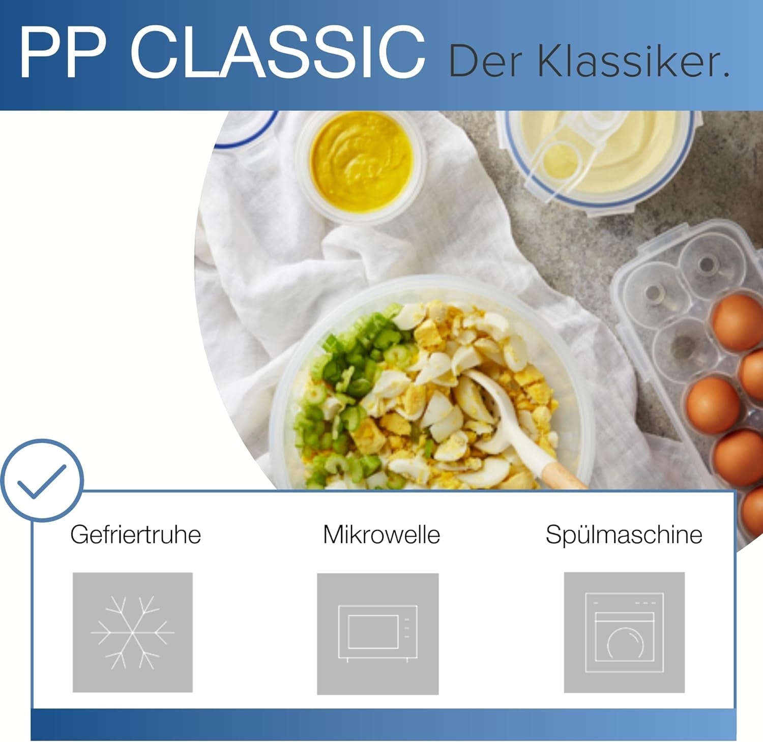 LocknLock PP Klassisk madopbevaringskrukkesæt 5 stk | 180ml, 350ml, 600ml, 870ml, 3,6L | 100% luft- og vandtæt | uden BPA | fryser og køleskabsarrangør | Tåler opvaskemaskine og mikroovn Naty Shop madopbevaringsbokse