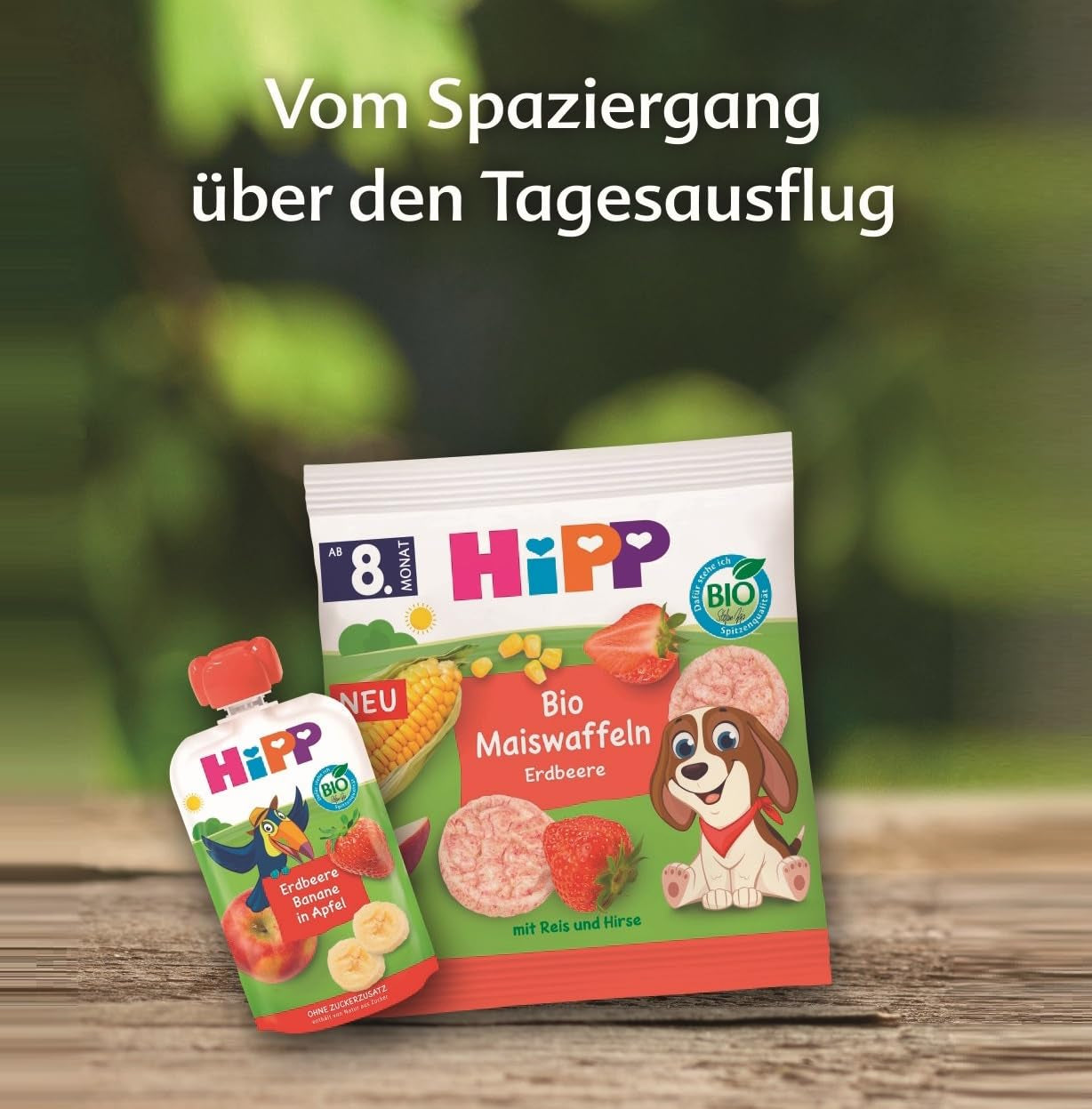 Poser HiPP Økologisk Mango-Passion Frugt i pæreæblesmag - Nick Rhino (8 x 100g), fra 1 år, 100% frugtpuré, uden tilsat sukker, vegansk, bedste økologiske kvalitet