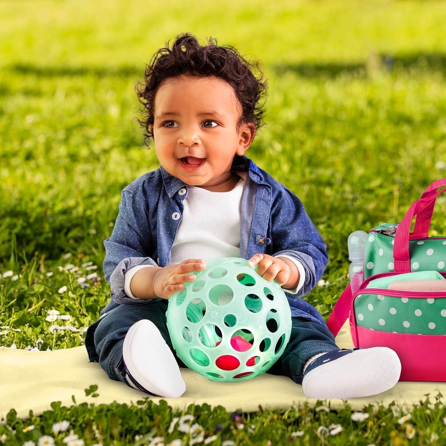B. legetøj Babylegetøj Babylegetøj motorisk legetøj med lys - babylegetøj til nyfødte, piger og drenge fra 0 måneder, PVC fri Bebe Toys Naty Shop