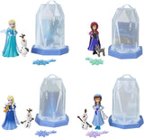 Mattel Disney Frozen Ice Reveal Lille dukke med fluffy Ice Gel og 6 overraskelser, Inkluderer venfigur og tilbehør (dukker kan variere) HRN77