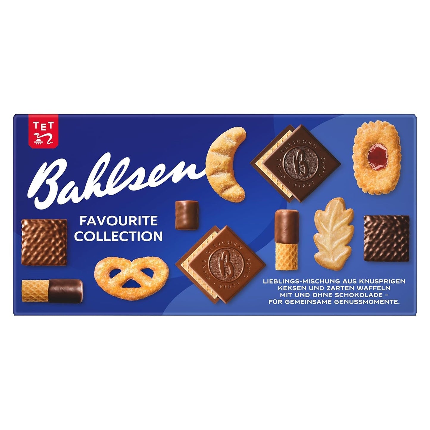 Bahlsen Favorite Collection S Pakke med 6 Crunchy Biscuits & Wafer Mix mørk chokolademælk (6 x 161g / 966g)