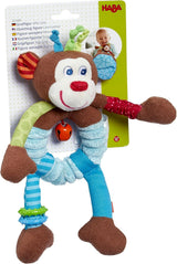 HABA 302999 - Lino the monkey, plyslegetøj med masser af effekter at lege med og opdage, legetøj til børn fra 6 måneder Legetøj Bebe Naty Shop