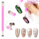 14 Stück Nail Art Werkzeug Magnetstift DIY Magic 3D Magnet Stick Set Verwendung Mit Cat Eye Gel Pulver Oder Nagelack - Magnetic Stift Katze Eye Pen Für Ideal Katzenaugen Magische Effekt